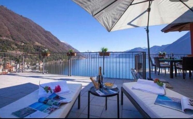 Luxury Penthouse With Big Terrace Apartment Argegno Exterior photo